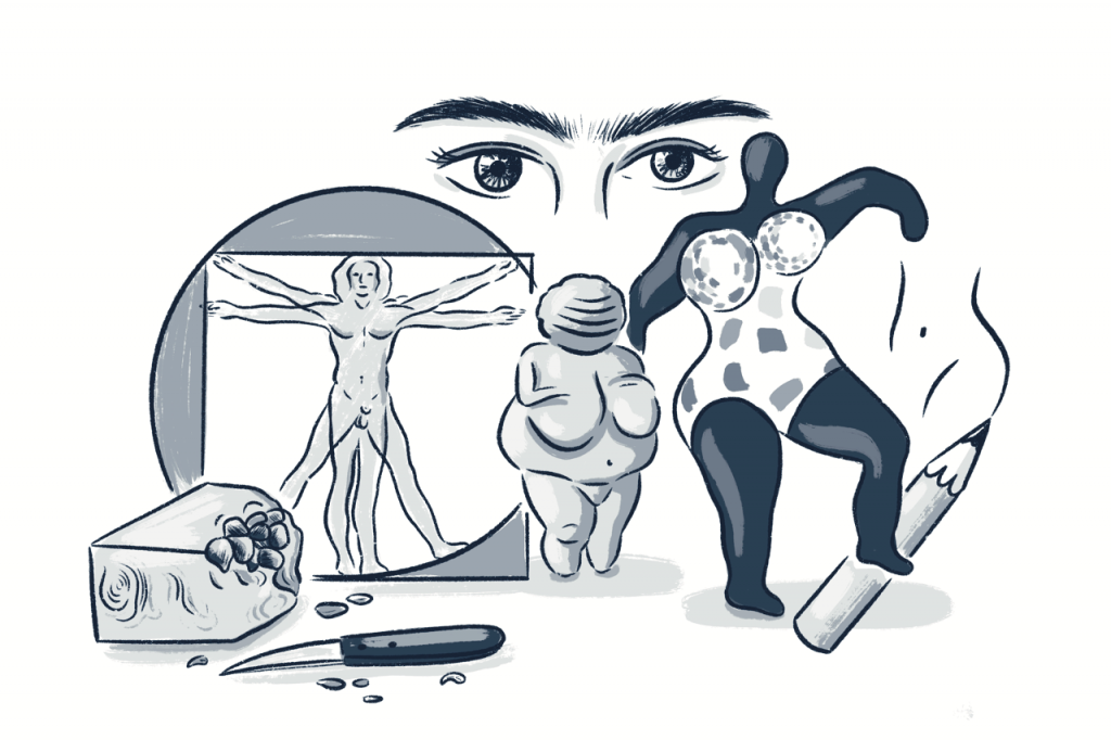 Schulprojekt »Bodyshaming? In allen Formen und Farben – Körperbilder in Ton oder Holz«