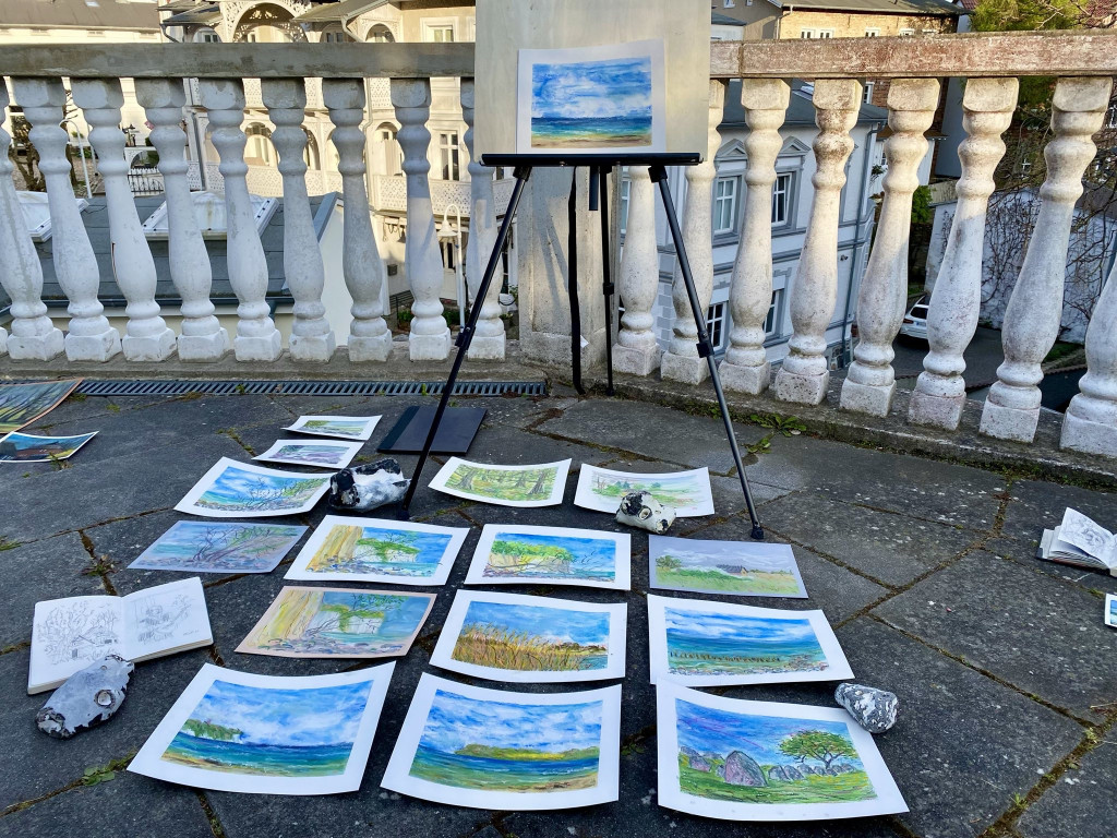 Pastellmalerei auf der Insel Rügen mit Peter Stechert